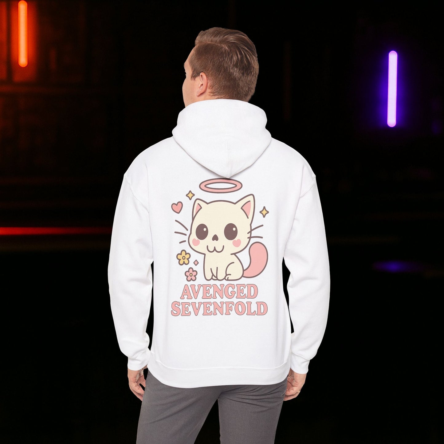 A7X - Cute Cat Graphic Hoodie - Unisex - STRIINGS
