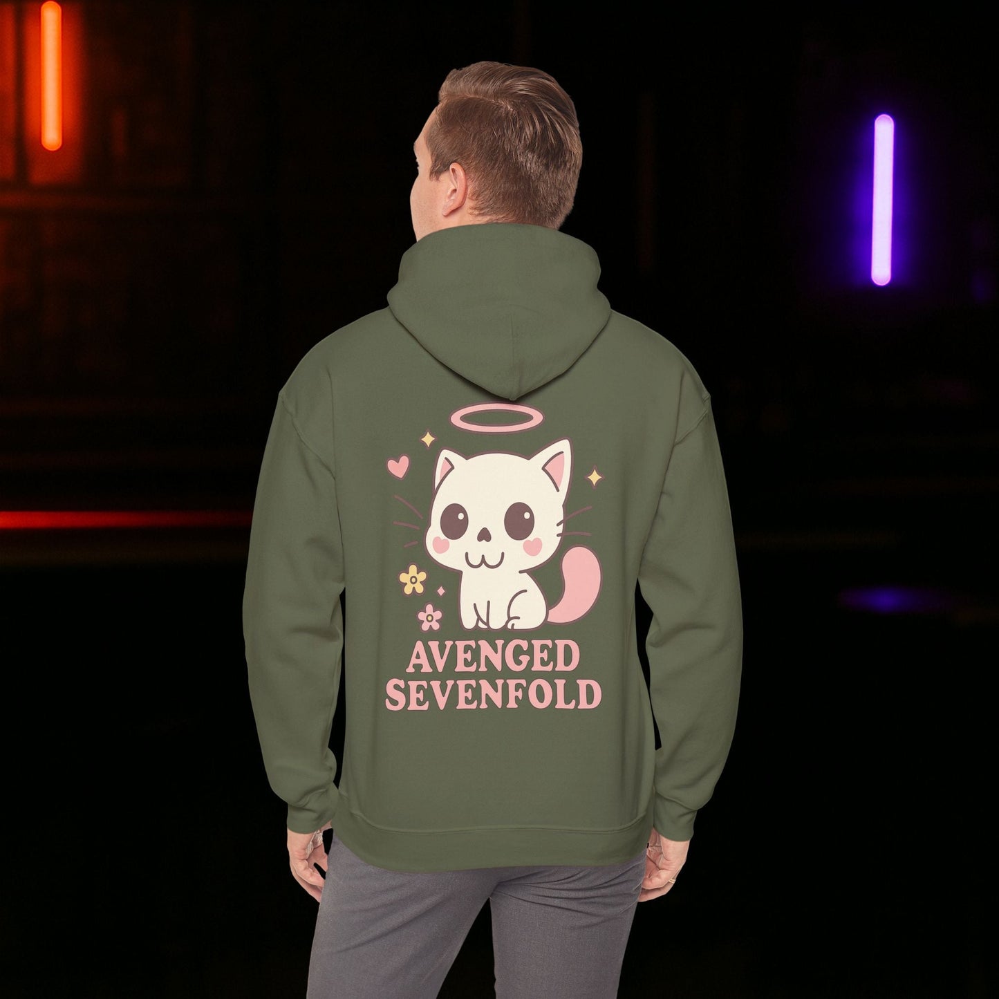 A7X - Cute Cat Graphic Hoodie - Unisex - STRIINGS