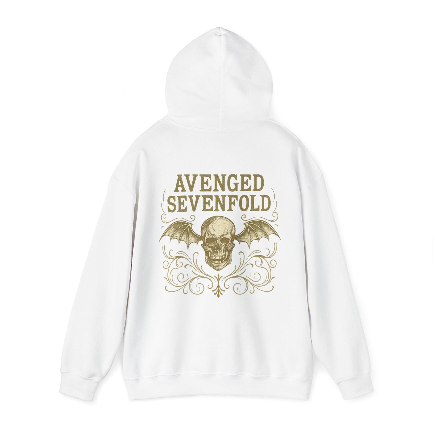 Hoodie Unisex Avenged Sevenfold Skull Gold - STRIINGS