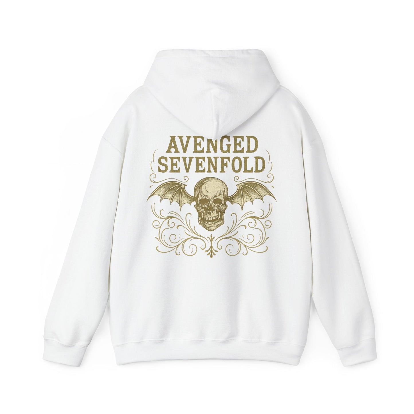 Hoodie Unisex Avenged Sevenfold Skull Gold - STRIINGS