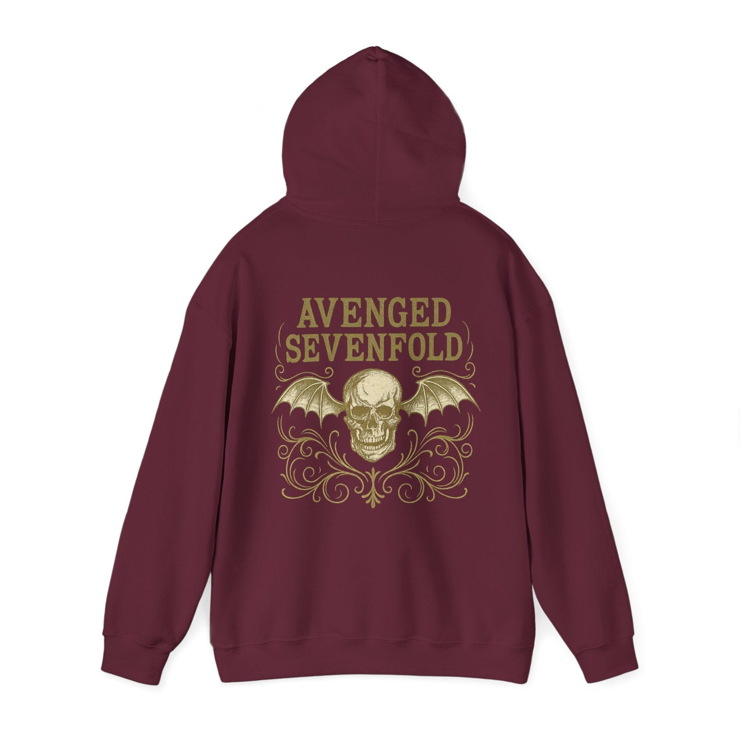 Hoodie Unisex Avenged Sevenfold Skull Gold - STRIINGS