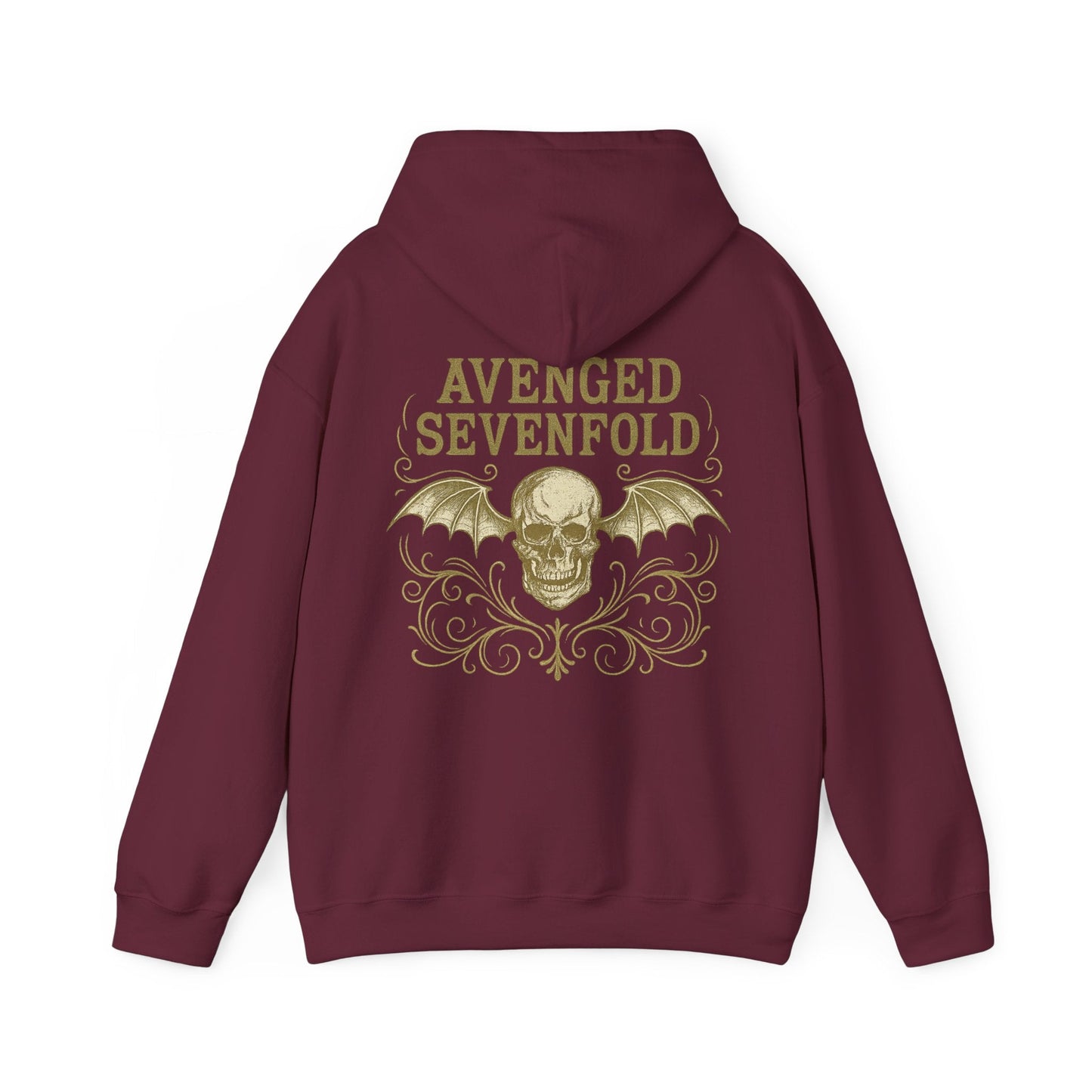 Hoodie Unisex Avenged Sevenfold Skull Gold - STRIINGS
