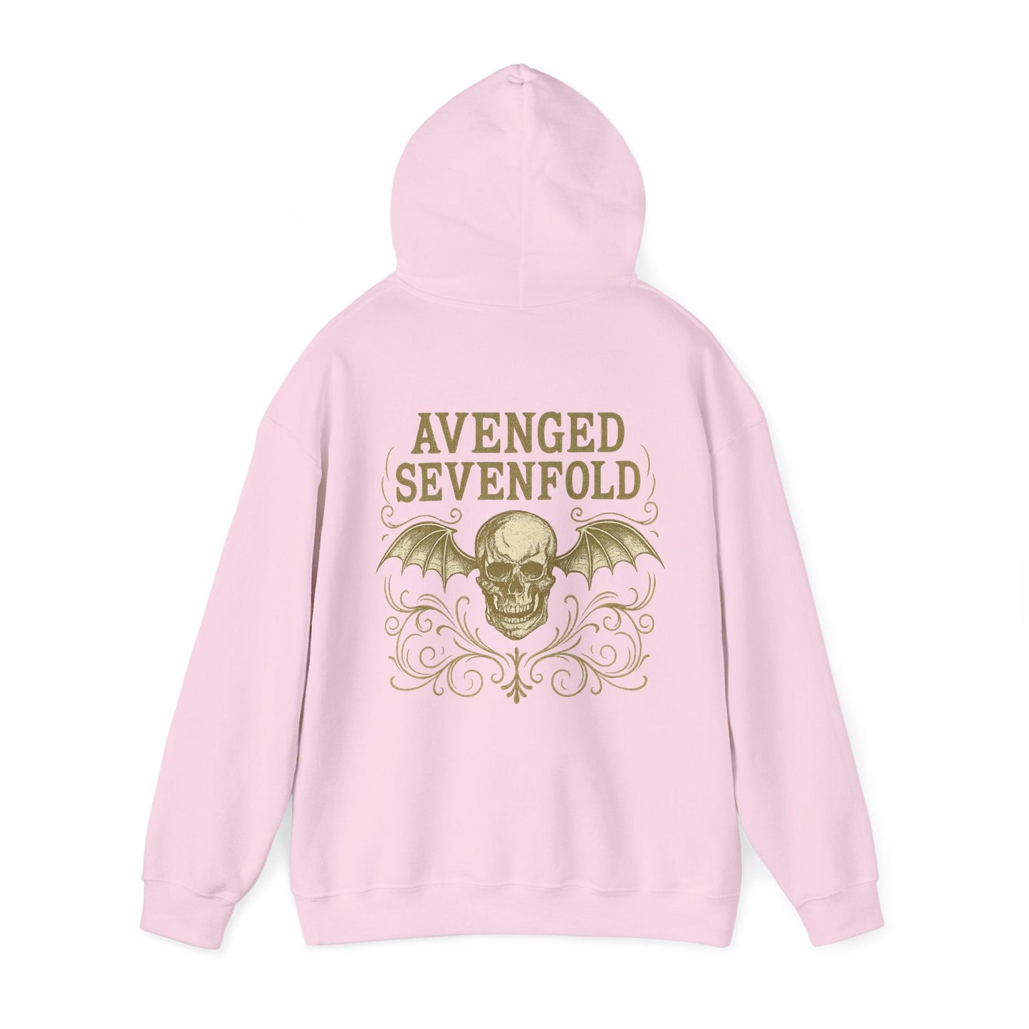 Hoodie Unisex Avenged Sevenfold Skull Gold - STRIINGS
