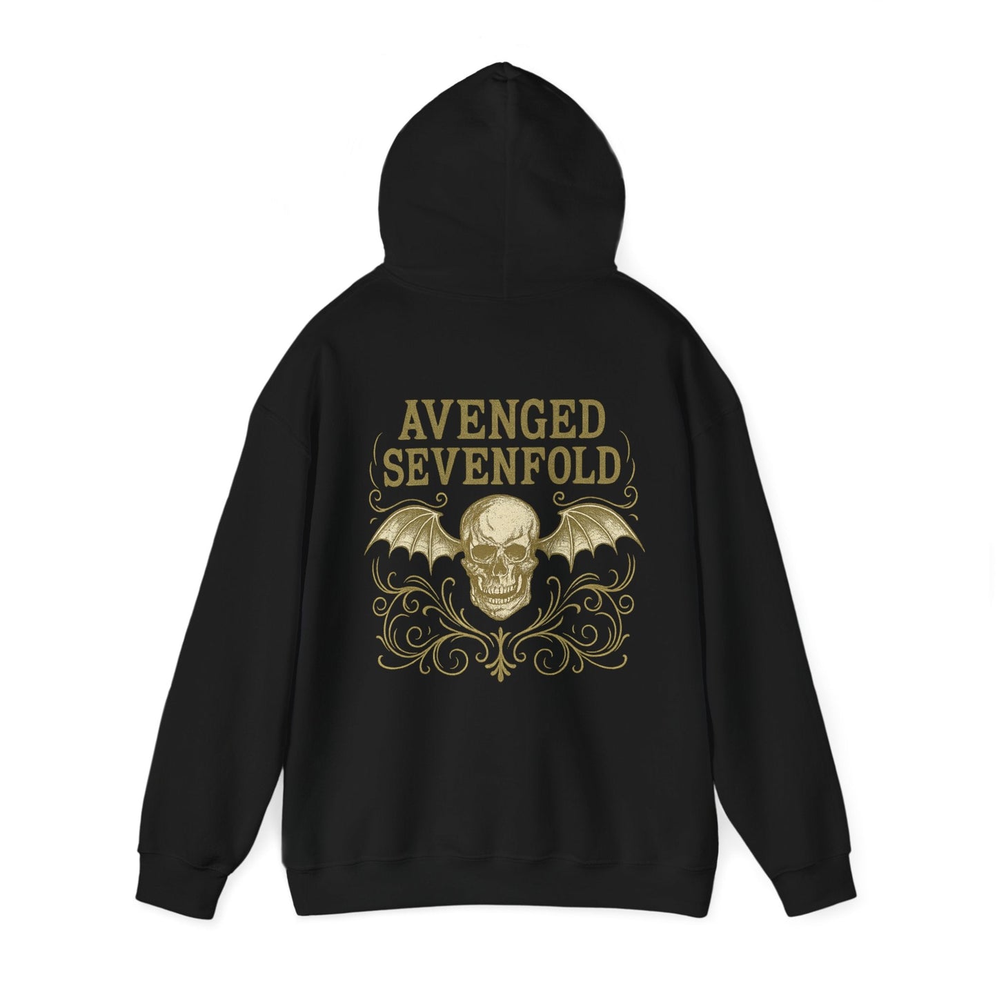 Hoodie Unisex Avenged Sevenfold Skull Gold - STRIINGS