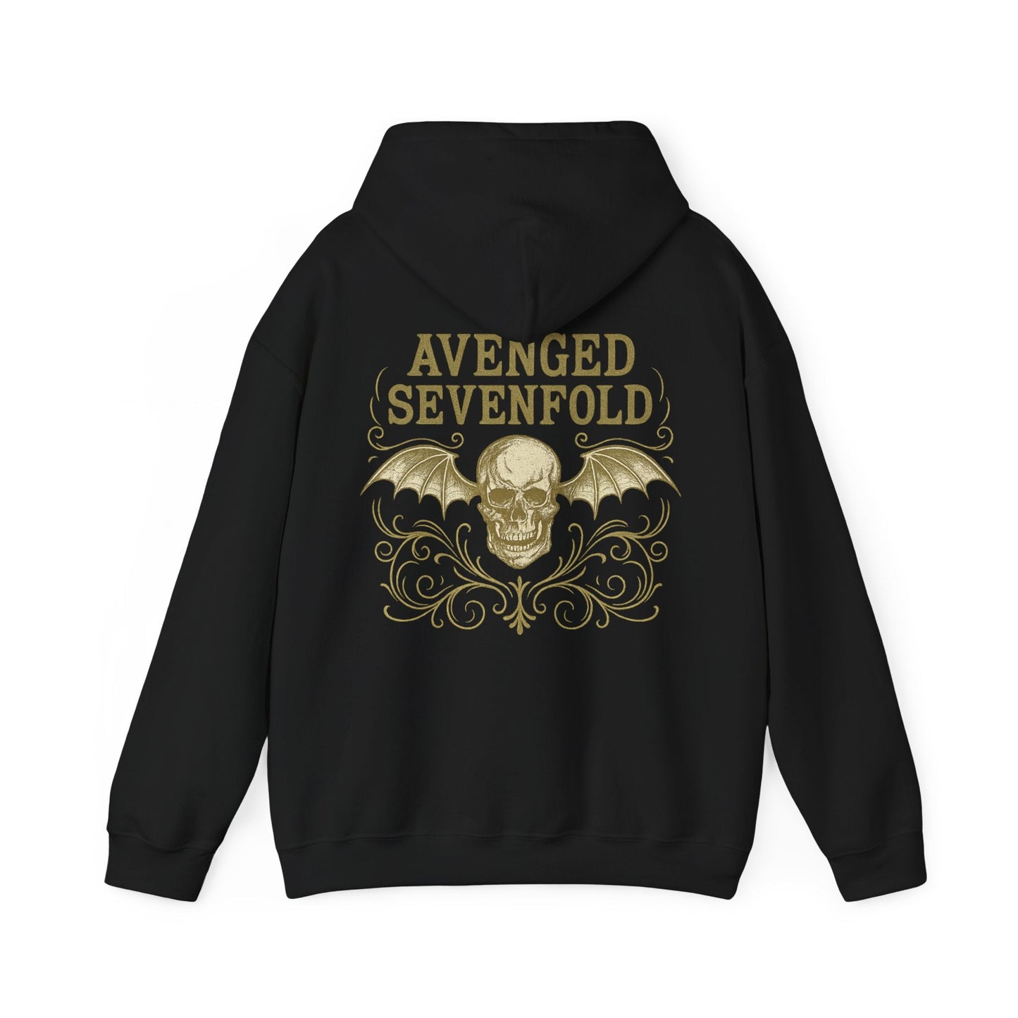 Hoodie Unisex Avenged Sevenfold Skull Gold - STRIINGS