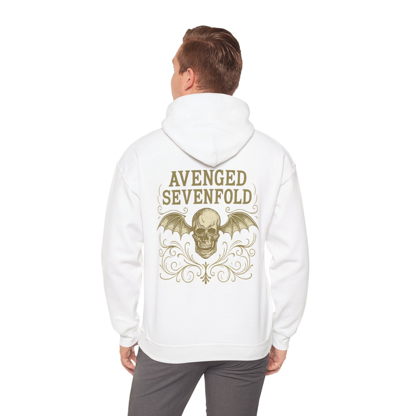 Hoodie Unisex Avenged Sevenfold Skull Gold - STRIINGS