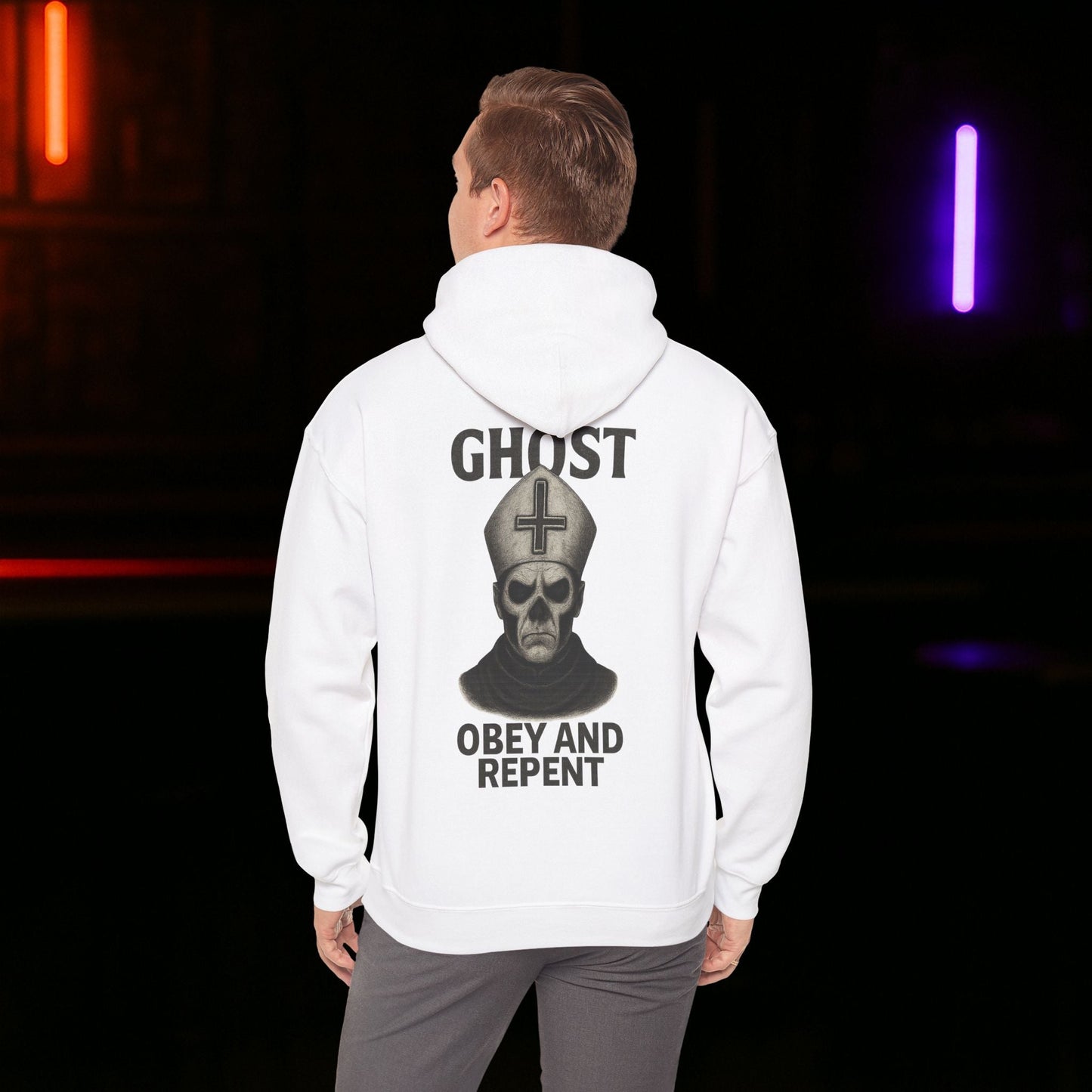 Obey and Repent Unisex Hoodie Ghost - STRIINGS