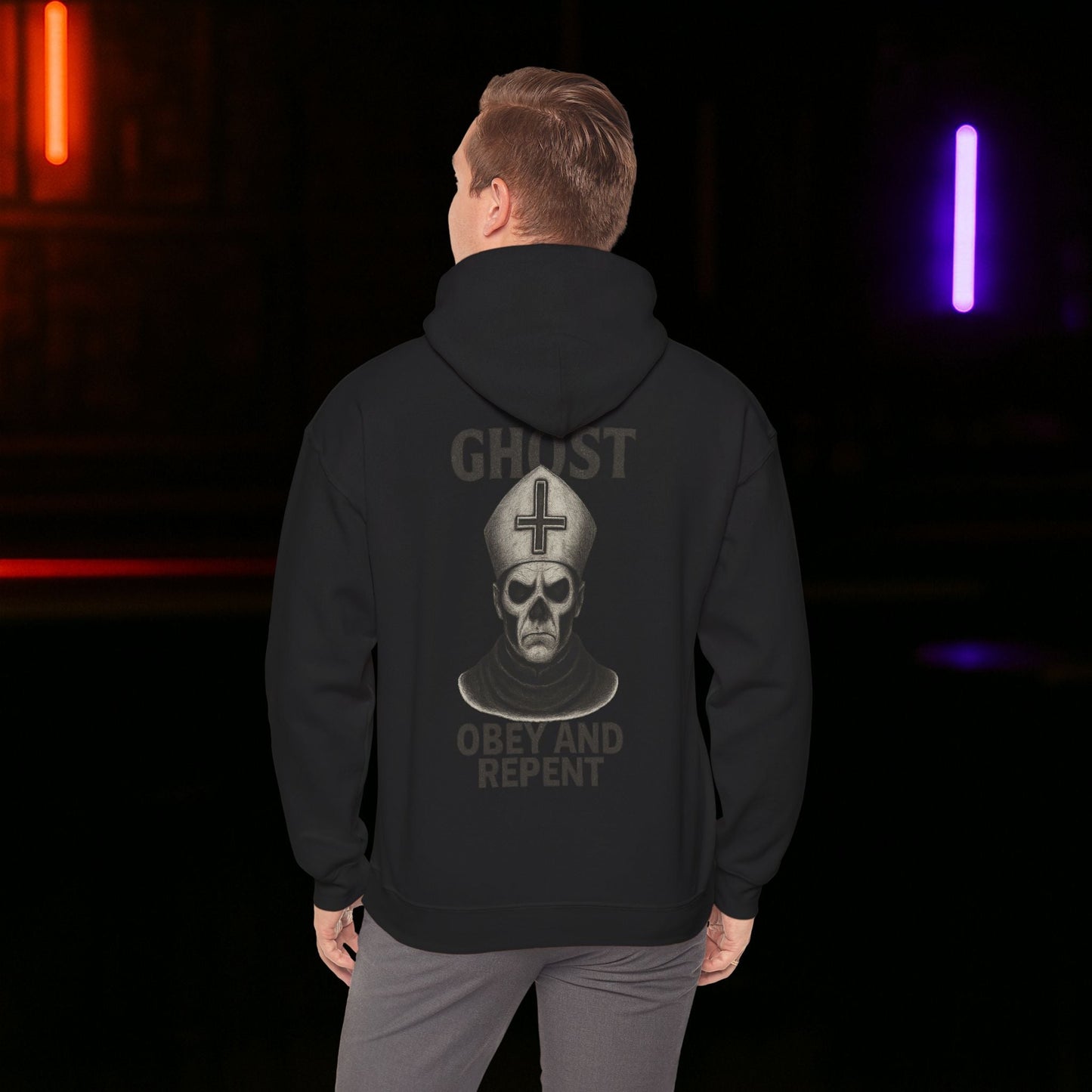 Obey and Repent Unisex Hoodie Ghost - STRIINGS