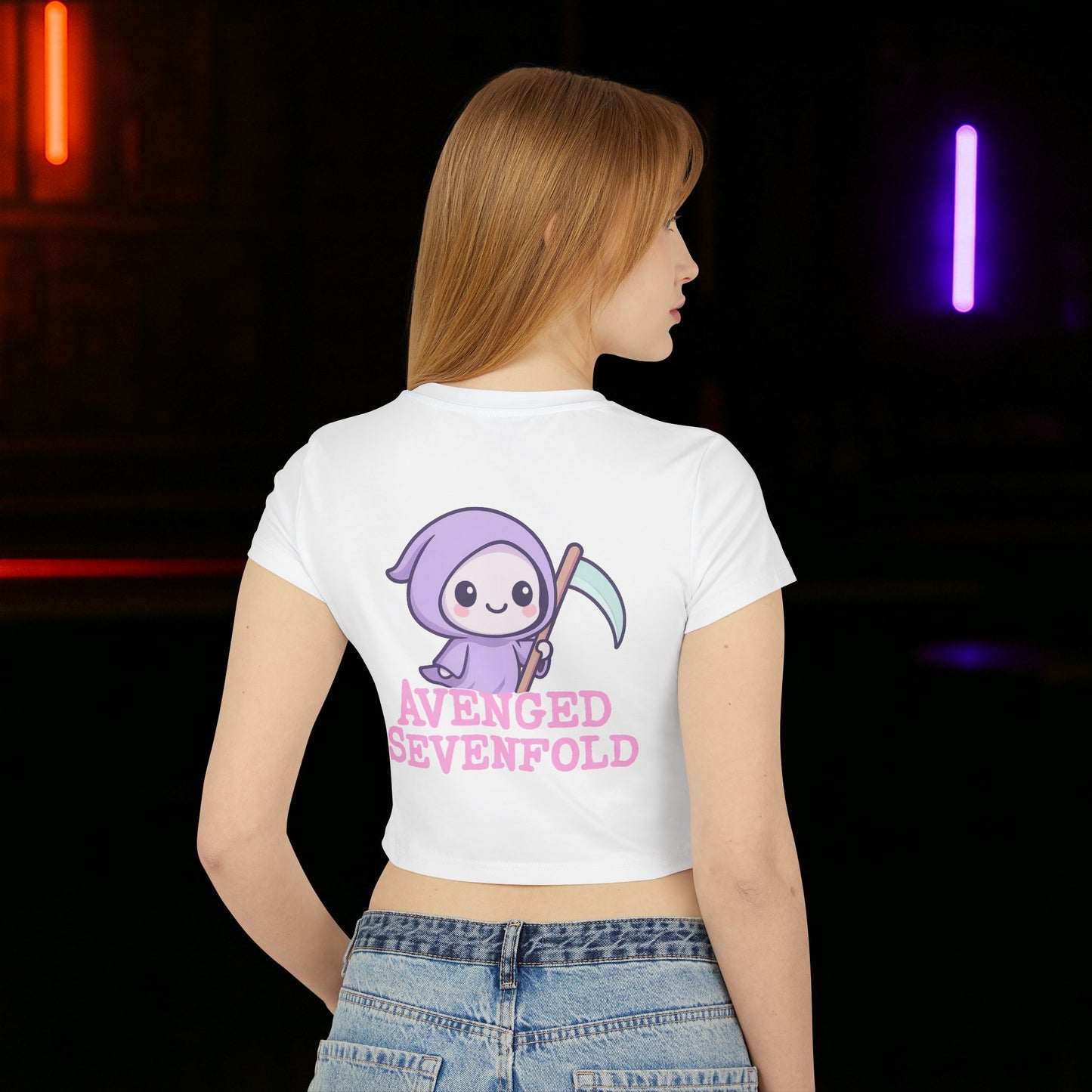 A7X - Cute Death Skull - Baby Tee Mujer