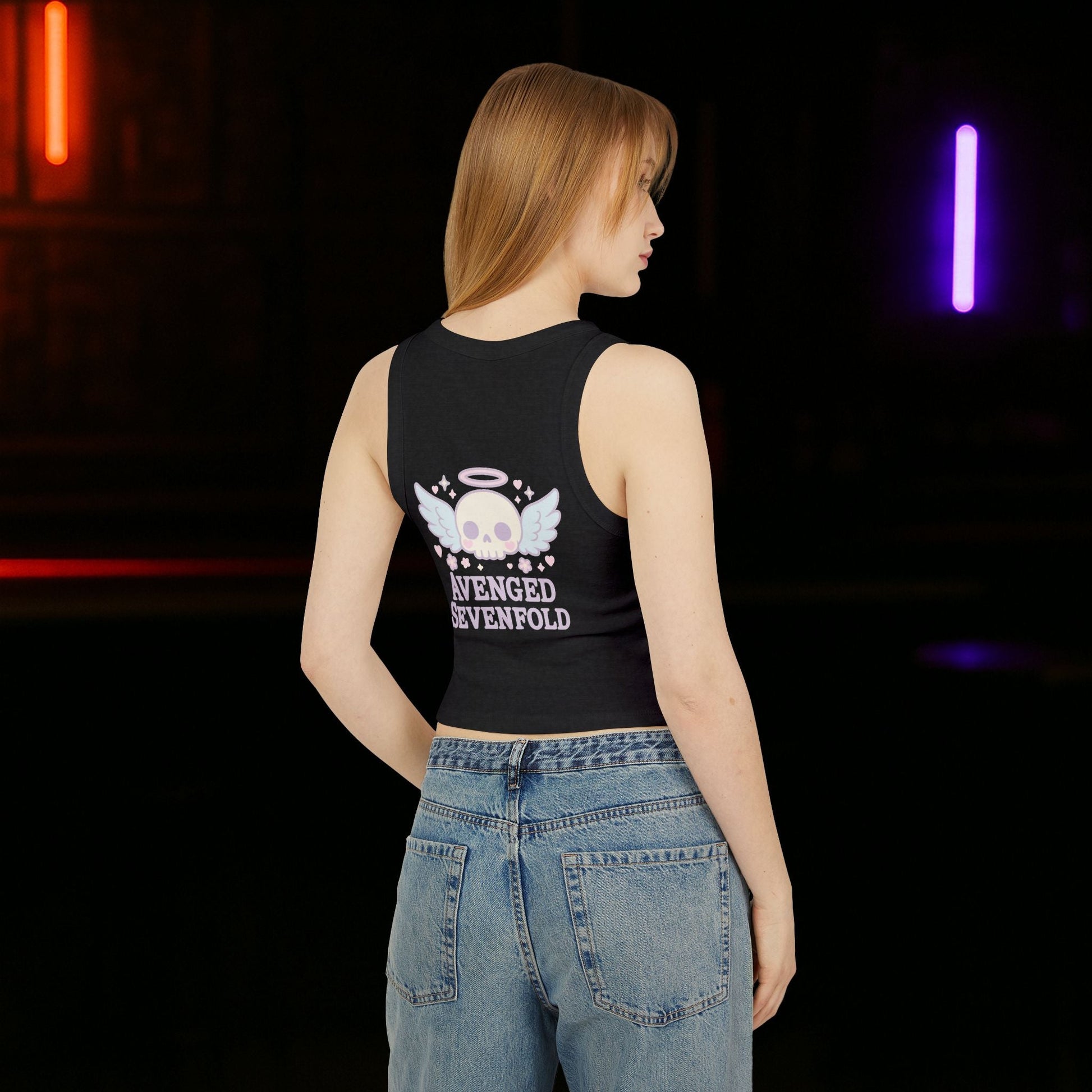 A7X Cute Skull - Mujer Playera Sin Mangas - STRIINGS