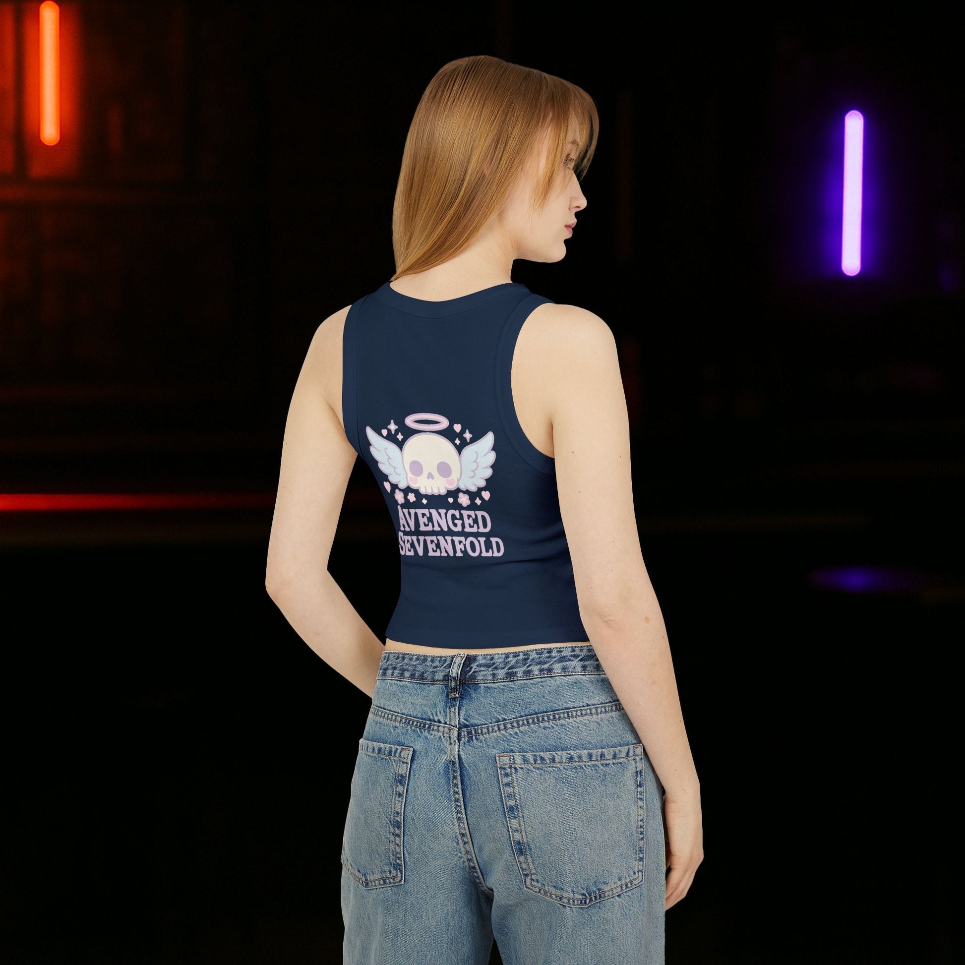 A7X Cute Skull - Mujer Playera Sin Mangas - STRIINGS