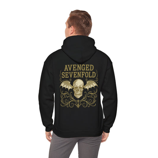 Hoodie Unisex Avenged Sevenfold Skull Gold - STRIINGS