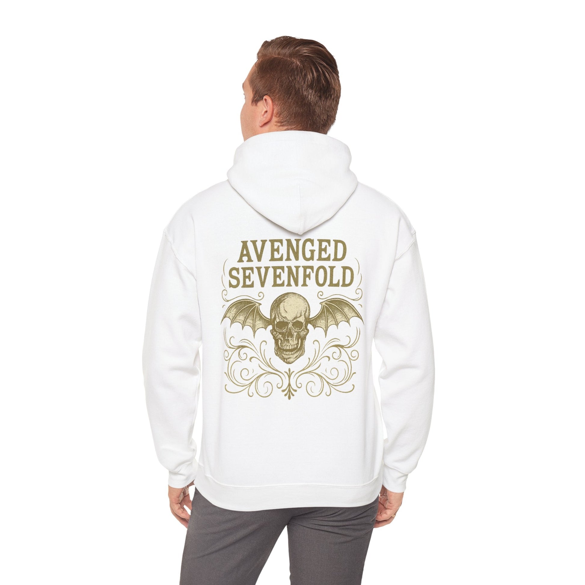 Hoodie Unisex Avenged Sevenfold Skull Gold - STRIINGS