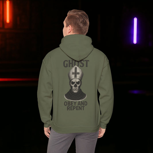 Obey and Repent Unisex Hoodie Ghost - STRIINGS